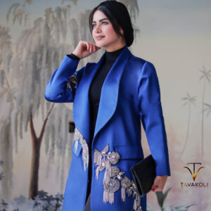کت ساتن جواهردوزی